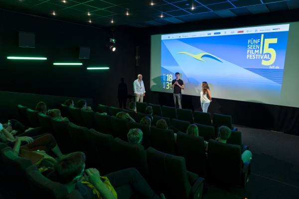 Initiator Kino & Klima Dr. Alex Eichberger, Regisseur Franz Böhm, Editorin Daniela Schramm Moura (© Pavel Broz)